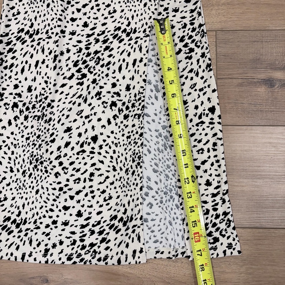 🌟2 for $10 Windsor Animal Print Leopard Cheetah Chic Midi Skirt Side Slit XS - Picture 9 of 10